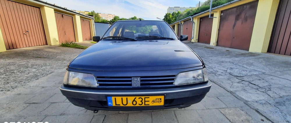 Peugeot 405 cena 6999 przebieg: 60000, rok produkcji 1991 z Lublin małe 277